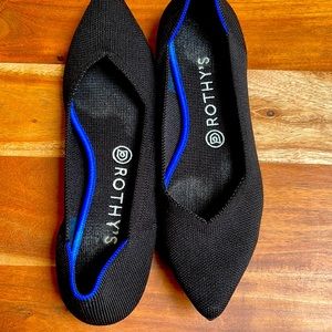 Rothy’s black flats size 9
